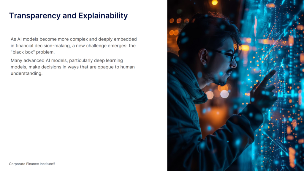 Explainable AI in Finance - Transparency and Explainability