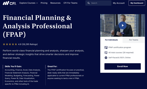 Financial Planning & Analysis Professional (FPAP™) Certification