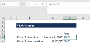 YEAR Function - Formula, Examples, How to Use year in Excel